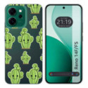 Funda Silicona Transparente para Oppo Reno 14 FS / 14FS 5G diseño Cactus Dibujos