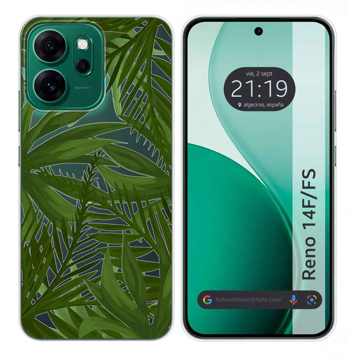 Funda Silicona Transparente para Oppo Reno 14 FS / 14FS 5G diseño Jungla Dibujos