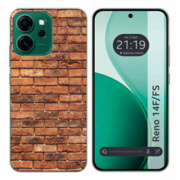 Funda Silicona para Oppo Reno 14 FS / 14FS 5G diseño Ladrillo 04 Dibujos