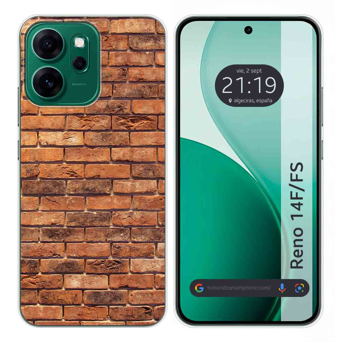Funda Silicona para Oppo Reno 14 FS / 14FS 5G diseño Ladrillo 04 Dibujos