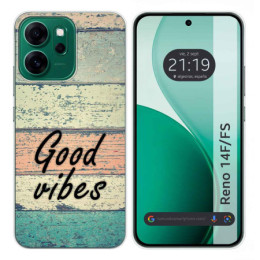 Funda Silicona para Oppo Reno 14 FS / 14FS 5G diseño Madera 01 Dibujos