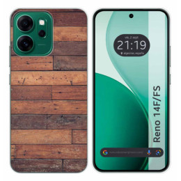 Funda Silicona para Oppo Reno 14 FS / 14FS 5G diseño Madera 03 Dibujos