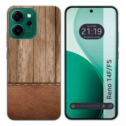 Funda Silicona para Oppo Reno 14 FS / 14FS 5G diseño Madera 09 Dibujos