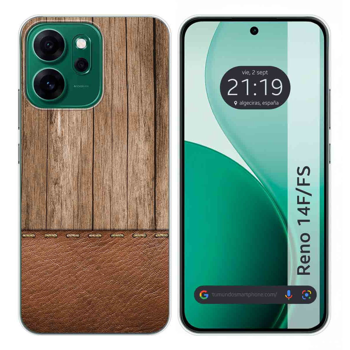 Funda Silicona para Oppo Reno 14 FS / 14FS 5G diseño Madera 09 Dibujos