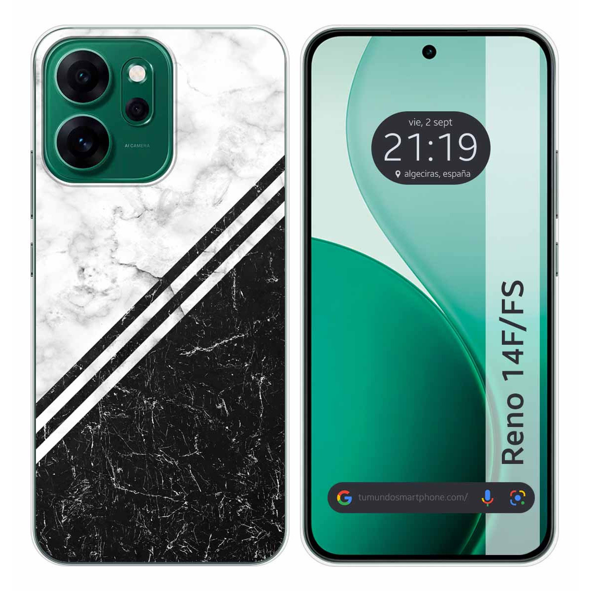 Funda Silicona para Oppo Reno 14 FS / 14FS 5G diseño Mármol 01 Dibujos