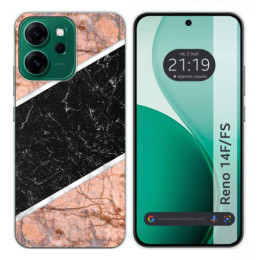 Funda Silicona para Oppo Reno 14 FS / 14FS 5G diseño Mármol 07 Dibujos
