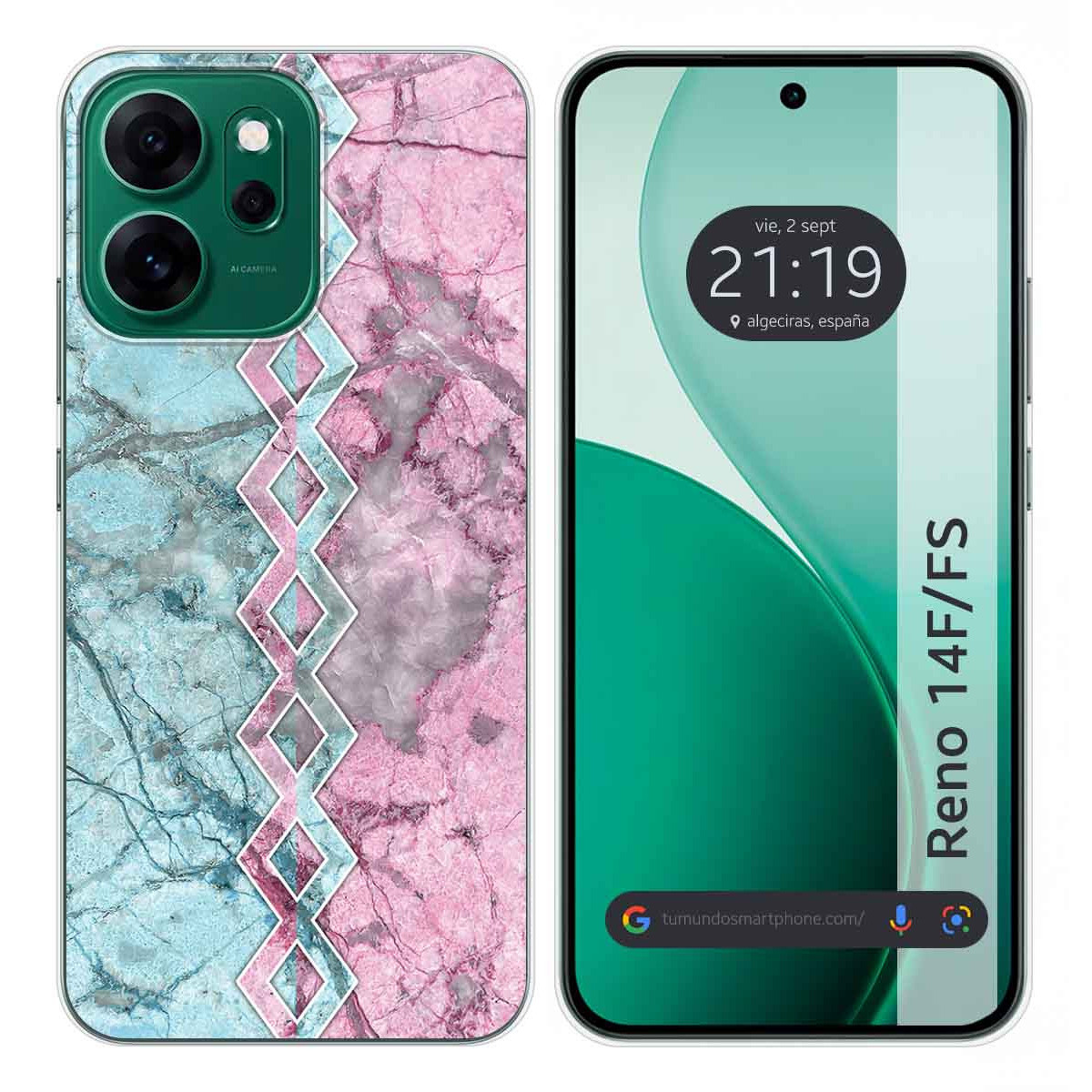 Funda Silicona para Oppo Reno 14 FS / 14FS 5G diseño Mármol 08 Dibujos