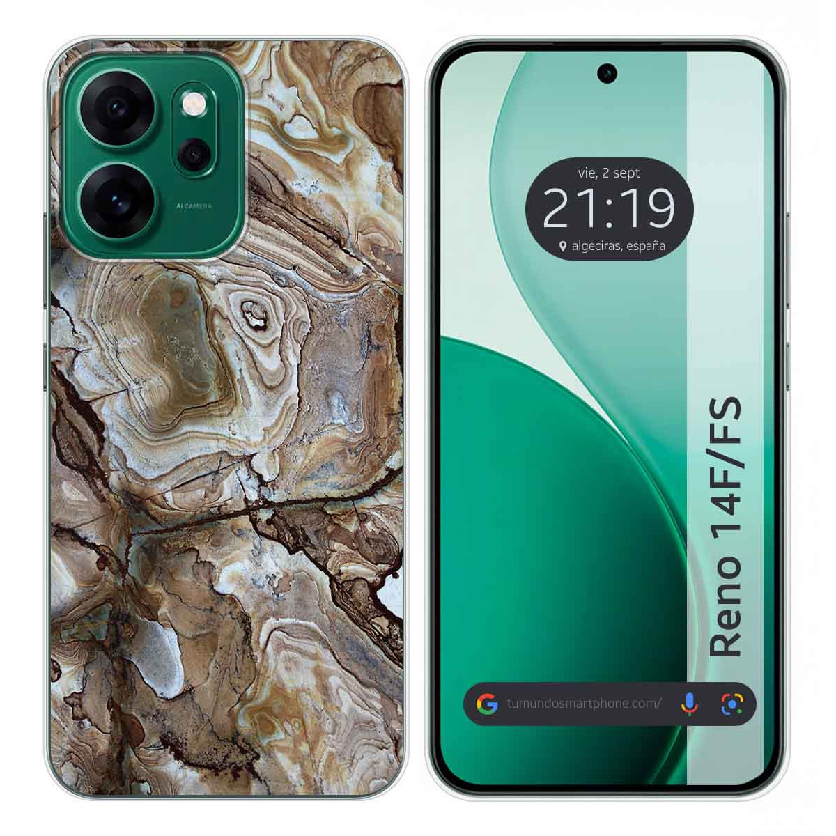 Funda Silicona para Oppo Reno 14 FS / 14FS 5G diseño Mármol 14 Dibujos