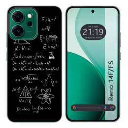 Funda Silicona para Oppo Reno 14 FS / 14FS 5G diseño Formulas Dibujos