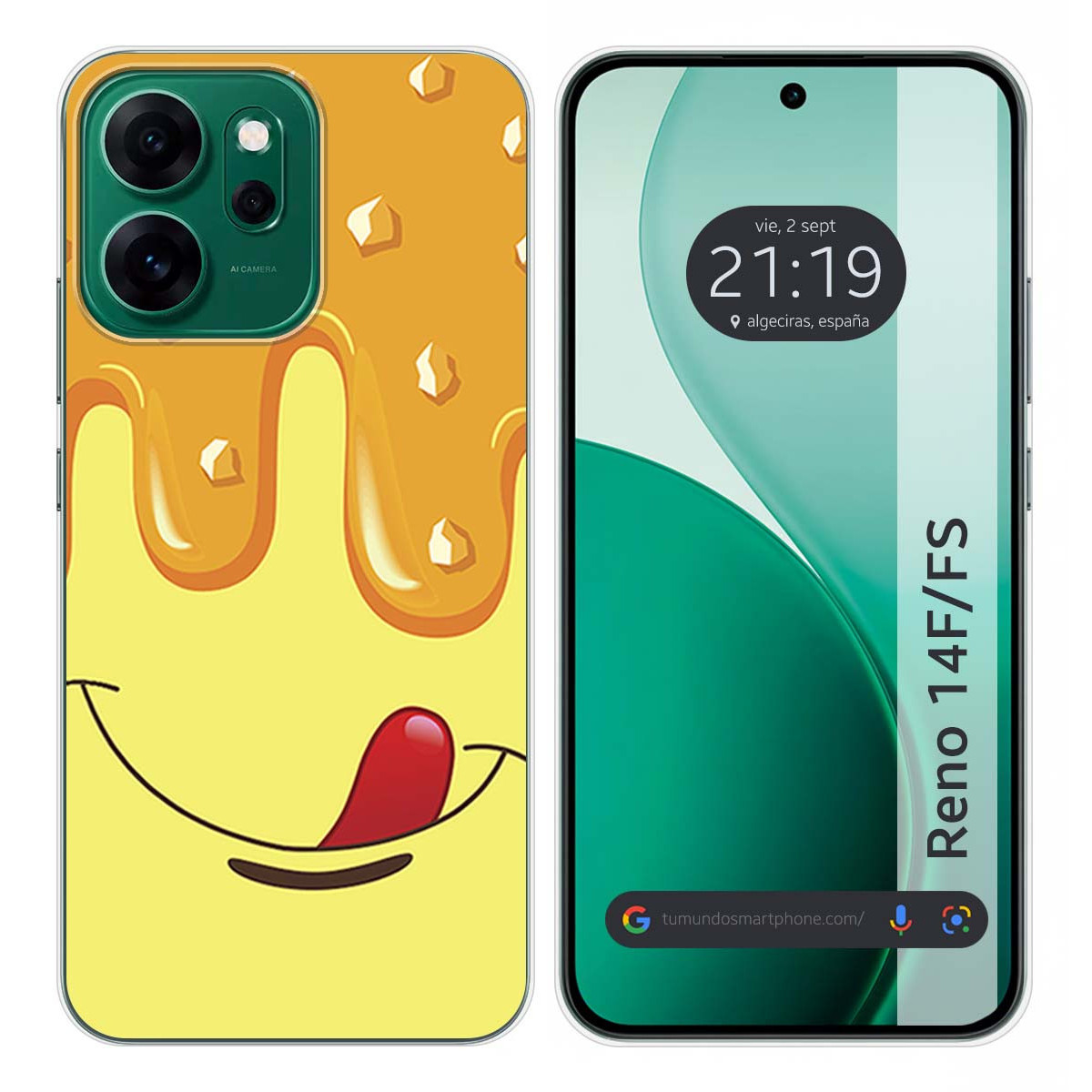 Funda Silicona para Oppo Reno 14 FS / 14FS 5G diseño Helado Vainilla Dibujos