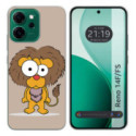 Funda Silicona para Oppo Reno 14 FS / 14FS 5G diseño Leon Dibujos