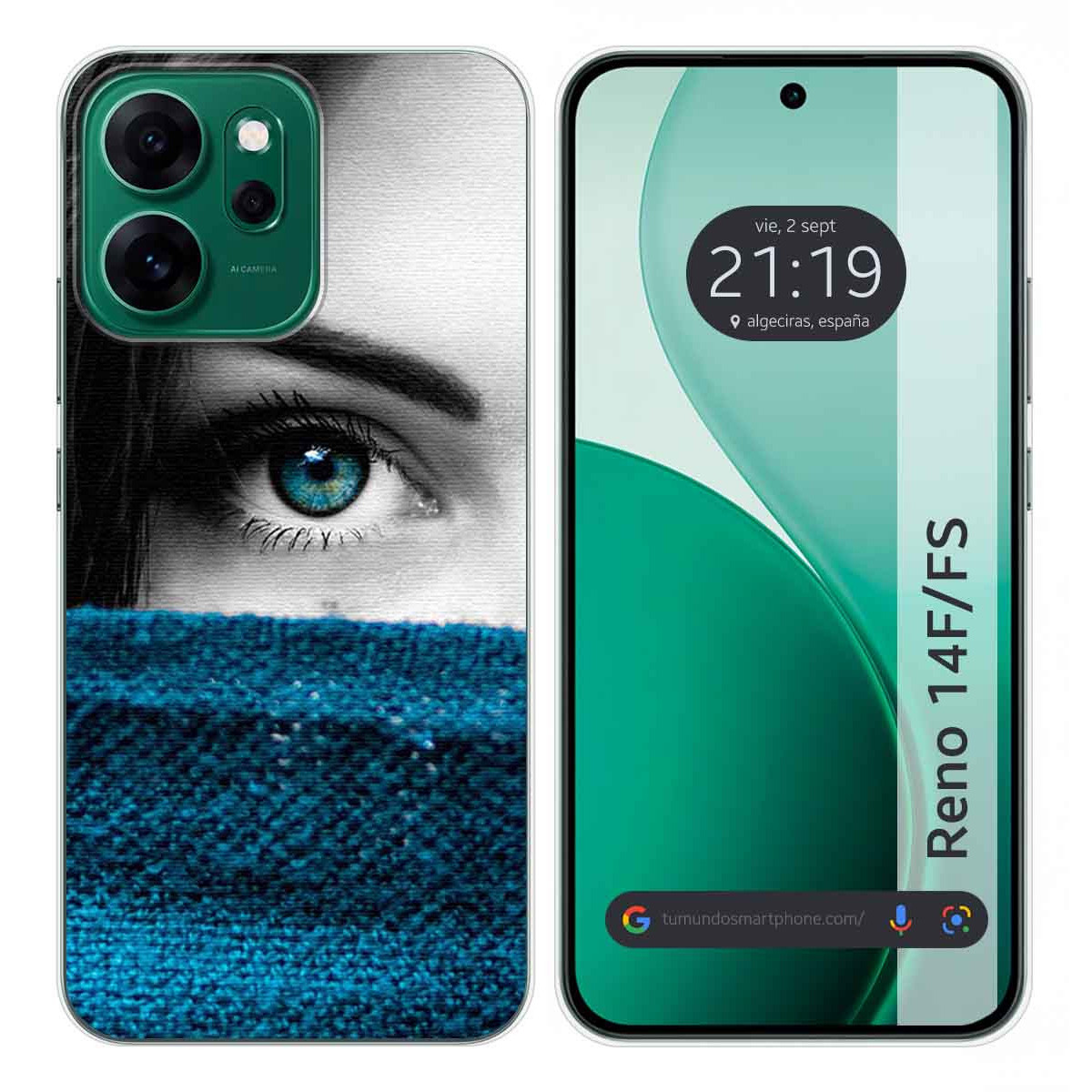 Funda Silicona para Oppo Reno 14 FS / 14FS 5G diseño Ojo Dibujos