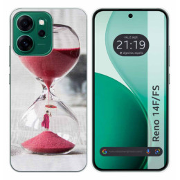 Funda Silicona para Oppo Reno 14 FS / 14FS 5G diseño Reloj Dibujos