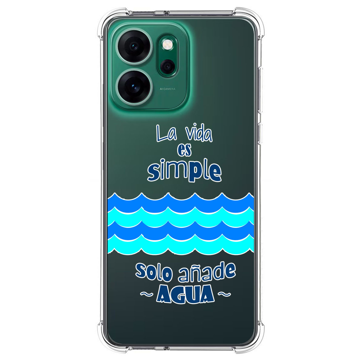 Funda Silicona Antigolpes para Oppo Reno 14 FS / 14FS 5G diseño Agua Dibujos