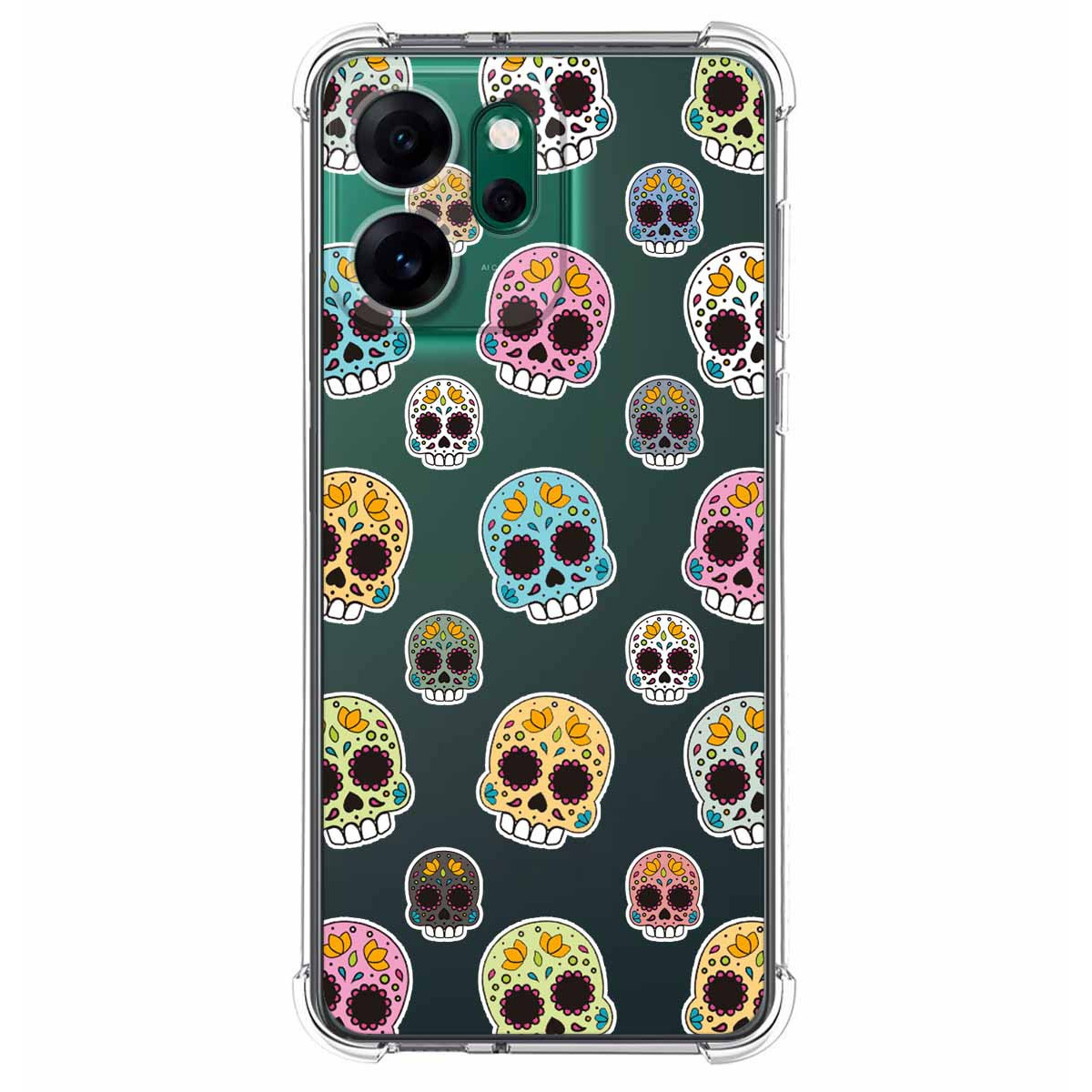 Funda Silicona Antigolpes para Oppo Reno 14 FS / 14FS 5G diseño Catrina Dibujos