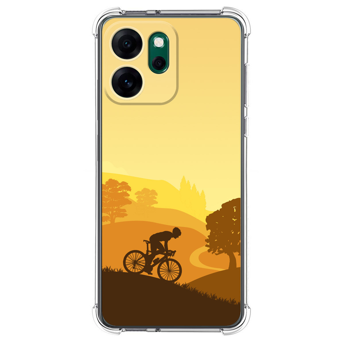 Funda Silicona Antigolpes para Oppo Reno 14 FS / 14FS 5G diseño Ciclista Dibujos