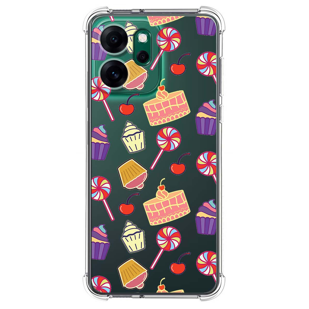 Funda Silicona Antigolpes para Oppo Reno 14 FS / 14FS 5G diseño Dulces 01 Dibujos