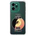 Funda Silicona Antigolpes para Oppo Reno 14 FS / 14FS 5G diseño Mujer Escalada Dibujos