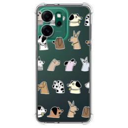 Funda Silicona Antigolpes para Oppo Reno 14 FS / 14FS 5G diseño Perros Dibujos