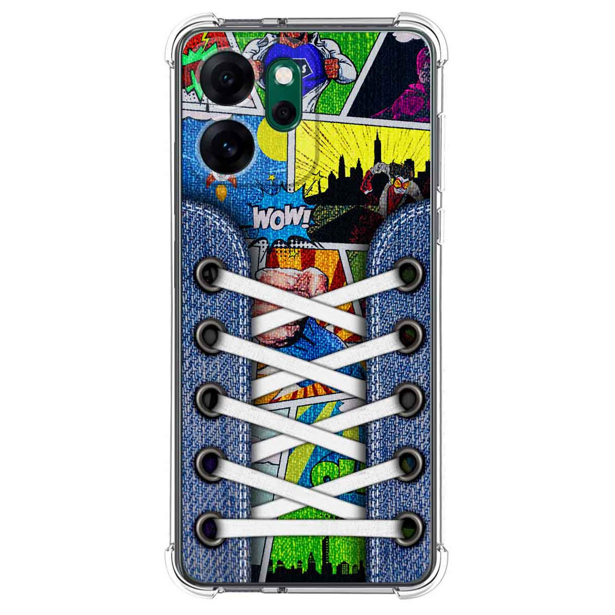 Funda Silicona Antigolpes para Oppo Reno 14 FS / 14FS 5G diseño Zapatillas 14 Dibujos