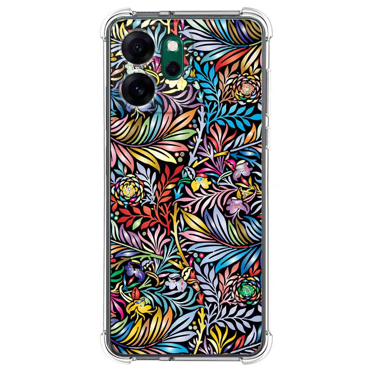 Funda Silicona Antigolpes para Oppo Reno 14 FS / 14FS 5G diseño Flores 04 Dibujos