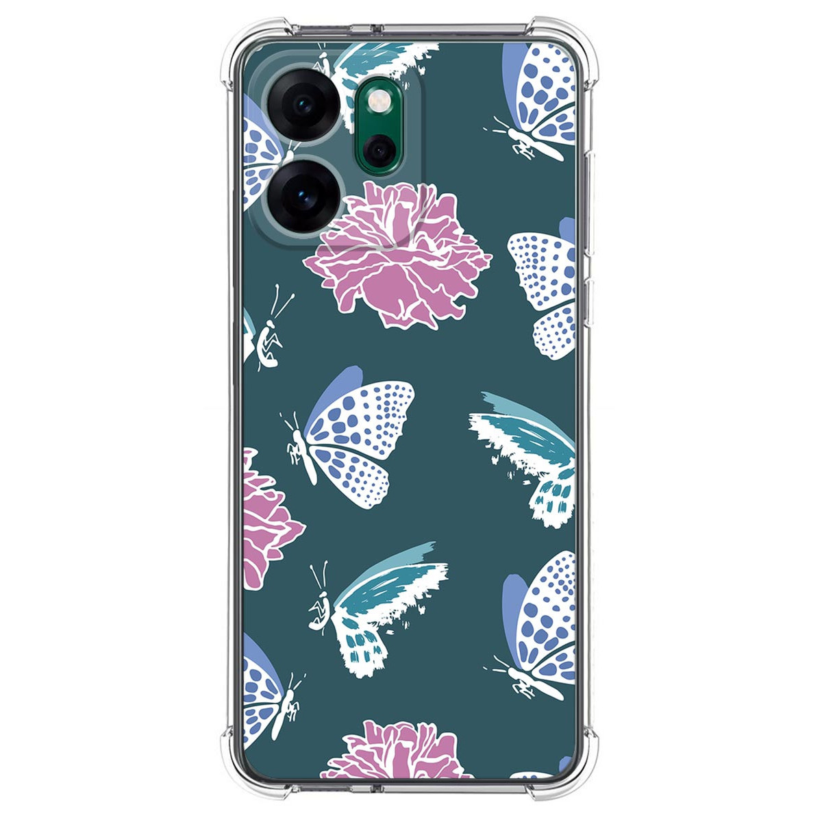 Funda Silicona Antigolpes para Oppo Reno 14 FS / 14FS 5G diseño Flores 10 Dibujos