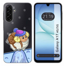Funda Silicona Transparente para Samsung Galaxy A17 4G / 5G diseño Cabra Dibujos