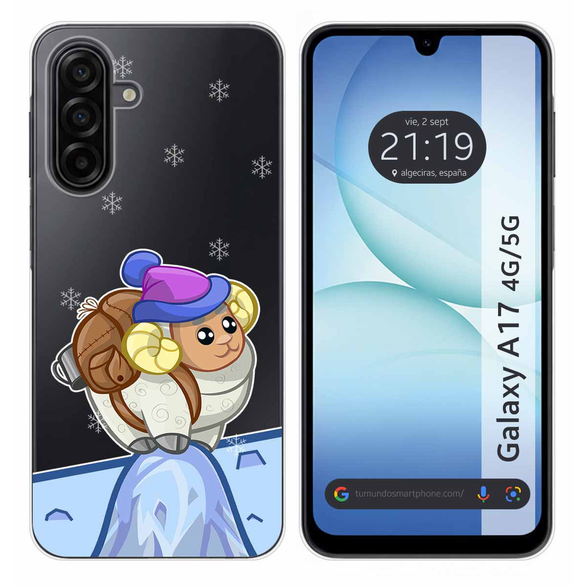 Funda Silicona Transparente para Samsung Galaxy A17 4G / 5G diseño Cabra Dibujos