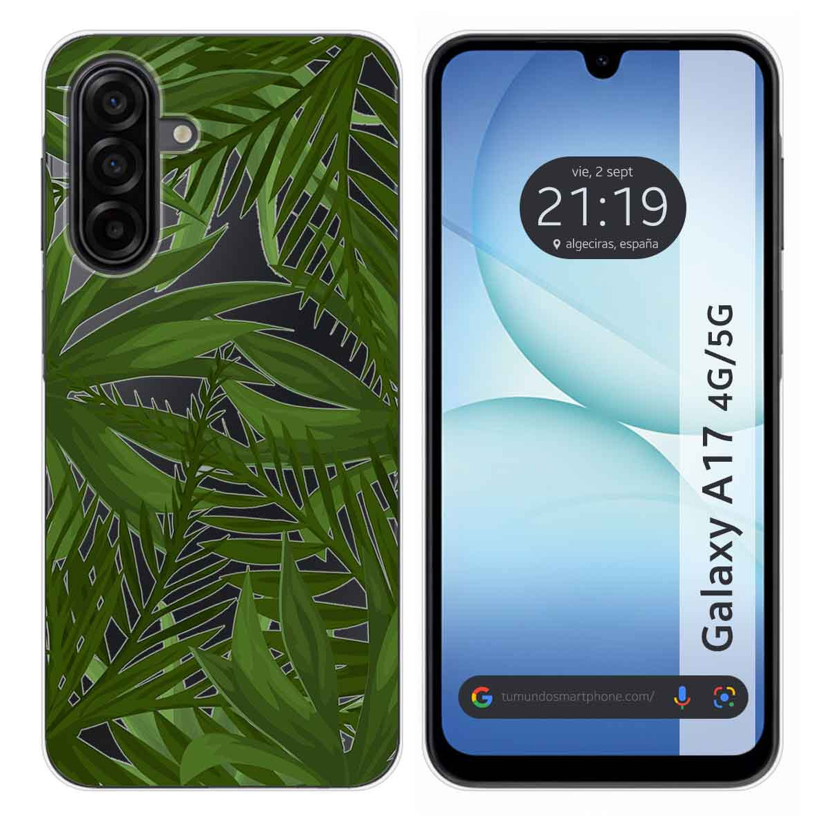 Funda Silicona Transparente para Samsung Galaxy A17 4G / 5G diseño Jungla Dibujos