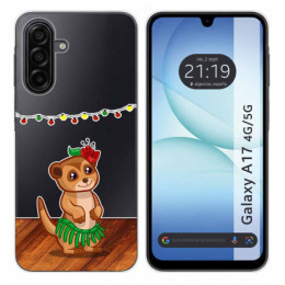 Funda Silicona Transparente para Samsung Galaxy A17 4G / 5G diseño Suricata Dibujos