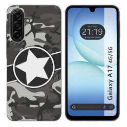 Funda Silicona para Samsung Galaxy A17 4G / 5G diseño Camuflaje 02 Dibujos