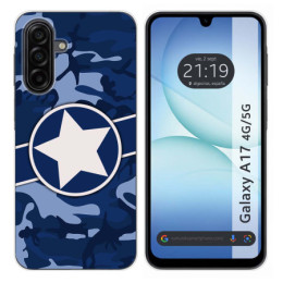 Funda Silicona para Samsung Galaxy A17 4G / 5G diseño Camuflaje 03 Dibujos