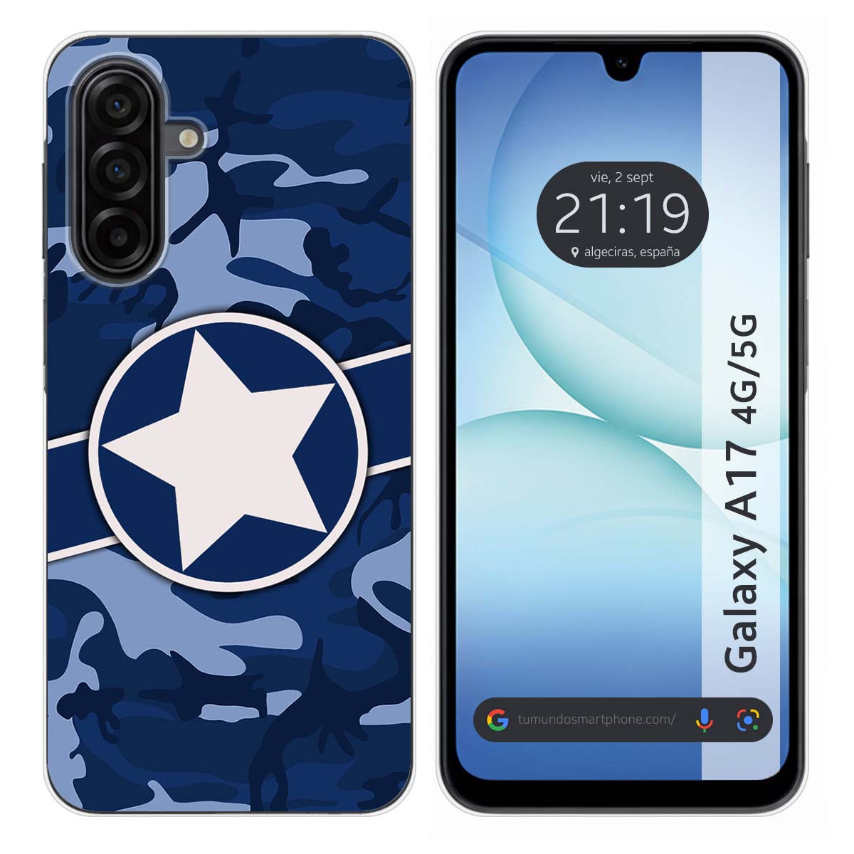Funda Silicona para Samsung Galaxy A17 4G / 5G diseño Camuflaje 03 Dibujos