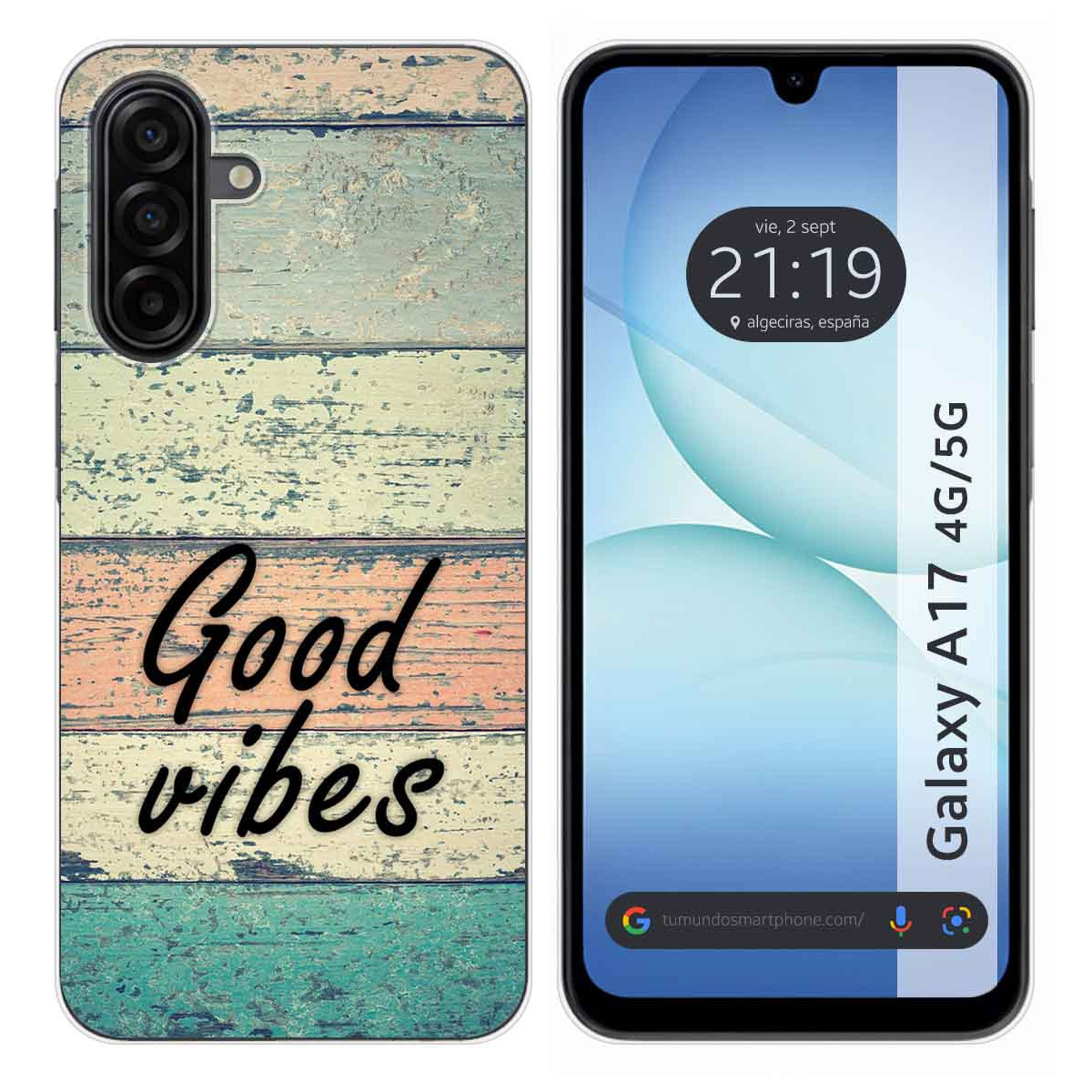 Funda Silicona para Samsung Galaxy A17 4G / 5G diseño Madera 01 Dibujos