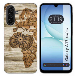 Funda Silicona para Samsung Galaxy A17 4G / 5G diseño Madera 07 Dibujos