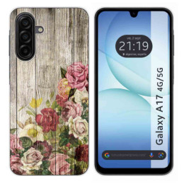 Funda Silicona para Samsung Galaxy A17 4G / 5G diseño Madera 08 Dibujos