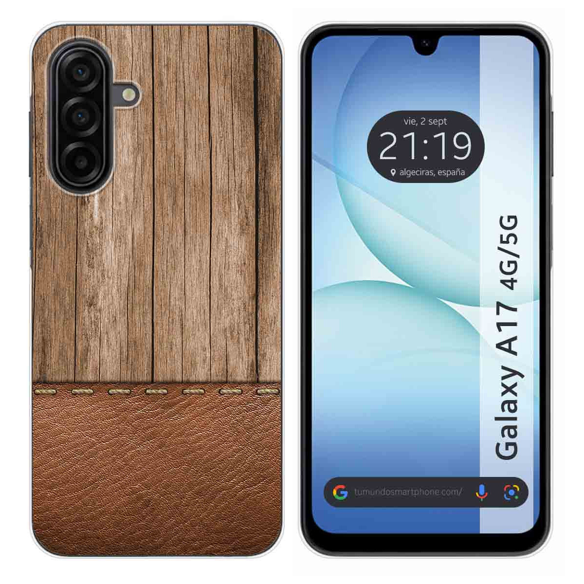 Funda Silicona para Samsung Galaxy A17 4G / 5G diseño Madera 09 Dibujos