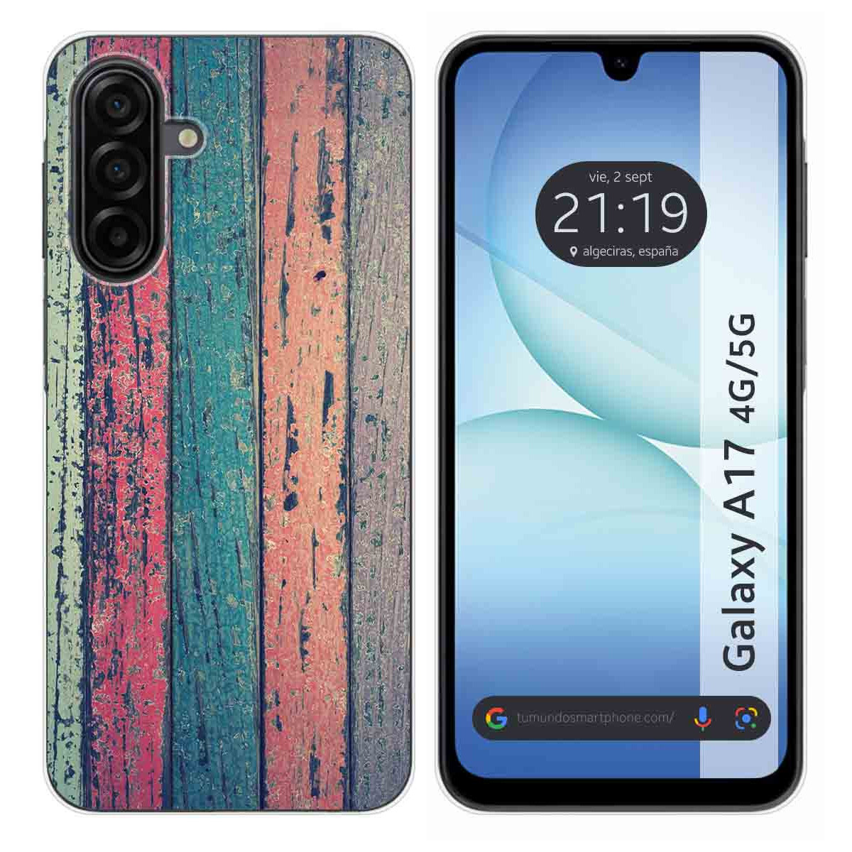Funda Silicona para Samsung Galaxy A17 4G / 5G diseño Madera 10 Dibujos