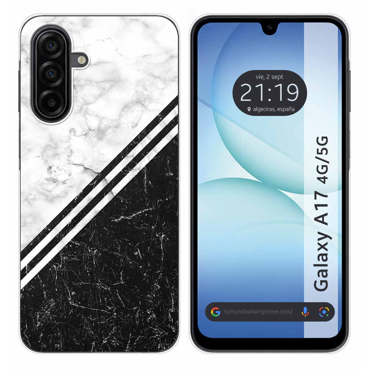 Funda Silicona para Samsung Galaxy A17 4G / 5G diseño Mármol 01 Dibujos