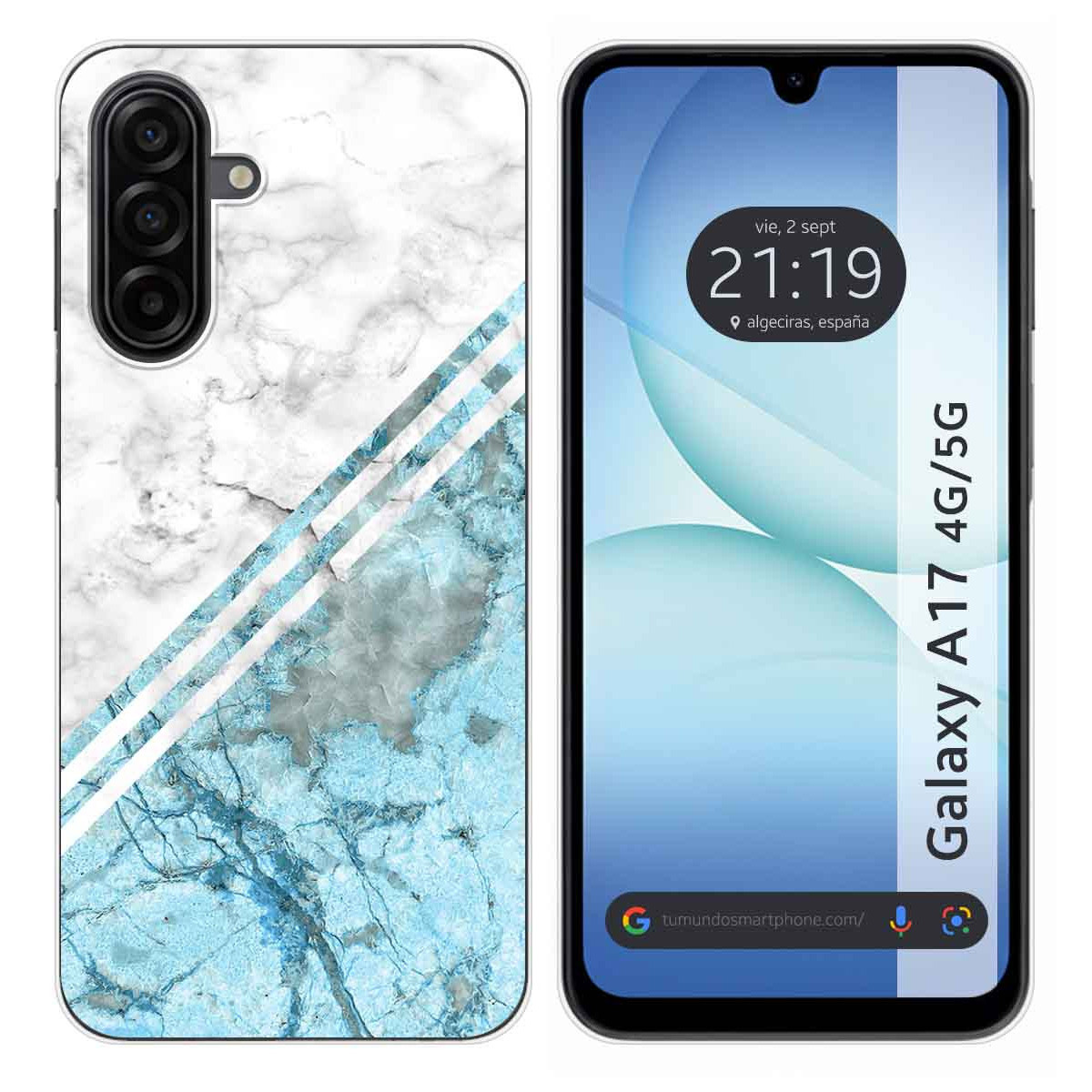 Funda Silicona para Samsung Galaxy A17 4G / 5G diseño Mármol 02 Dibujos