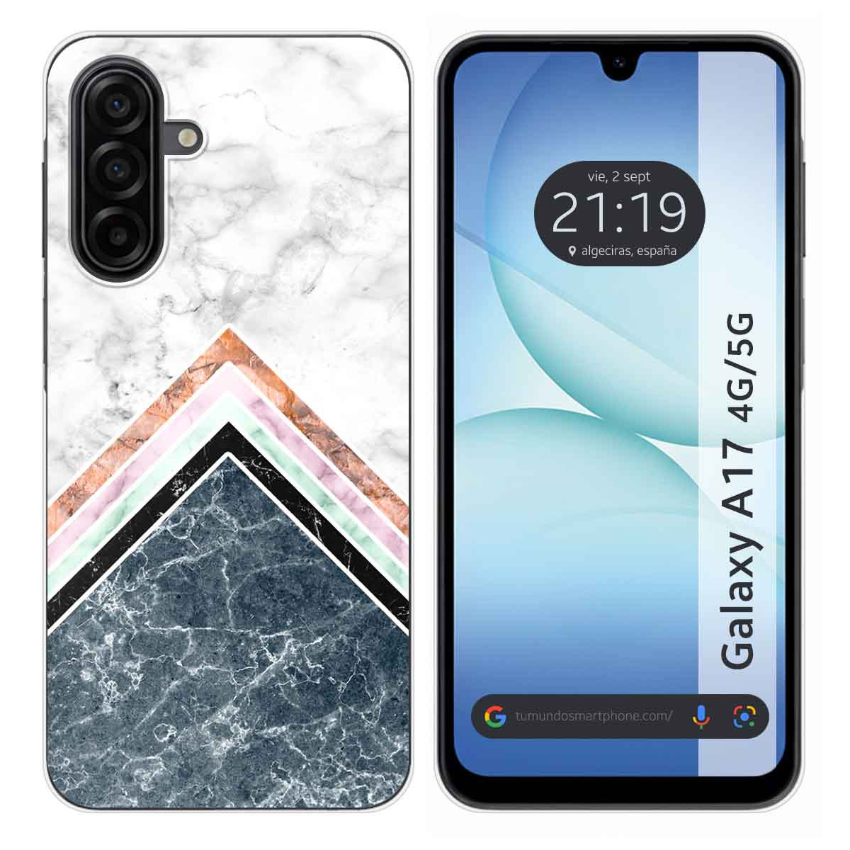 Funda Silicona para Samsung Galaxy A17 4G / 5G diseño Mármol 05 Dibujos