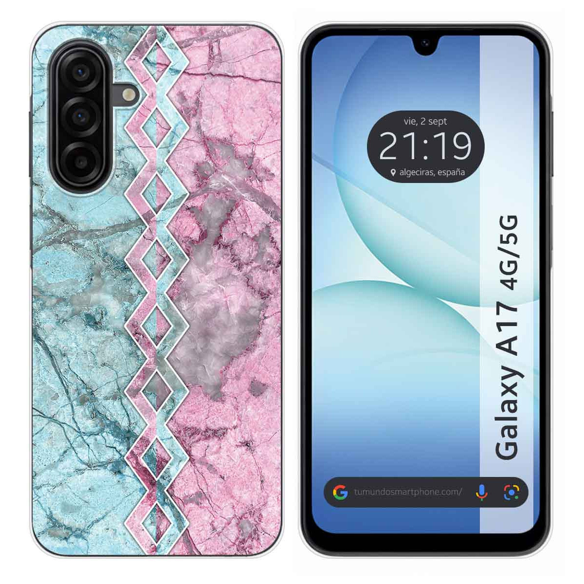 Funda Silicona para Samsung Galaxy A17 4G / 5G diseño Mármol 08 Dibujos
