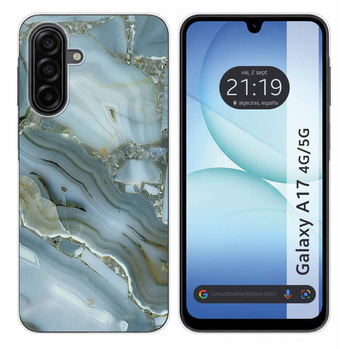 Funda Silicona para Samsung Galaxy A17 4G / 5G diseño Mármol 09 Dibujos