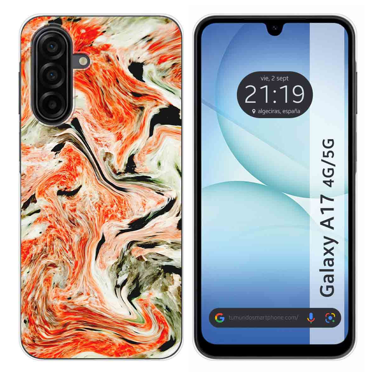 Funda Silicona para Samsung Galaxy A17 4G / 5G diseño Mármol 12 Dibujos