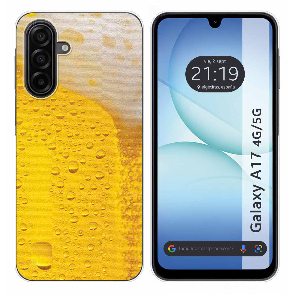 Funda Silicona para Samsung Galaxy A17 4G / 5G diseño Cerveza Dibujos