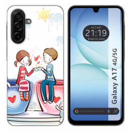 Funda Silicona para Samsung Galaxy A17 4G / 5G diseño Café Dibujos