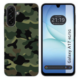 Funda Silicona para Samsung Galaxy A17 4G / 5G diseño Camuflaje Dibujos
