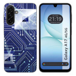 Funda Silicona para Samsung Galaxy A17 4G / 5G diseño Circuito Dibujos
