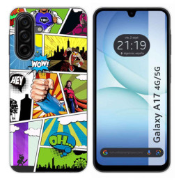 Funda Silicona para Samsung Galaxy A17 4G / 5G diseño Comic Dibujos