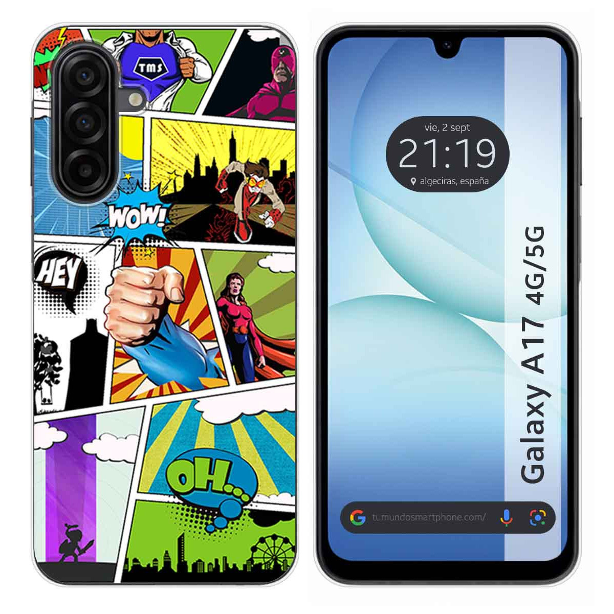 Funda Silicona para Samsung Galaxy A17 4G / 5G diseño Comic Dibujos